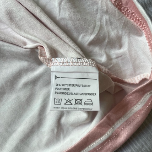 Ekoauer New Pink Striped Pajama Set L - Picture 9 of 15